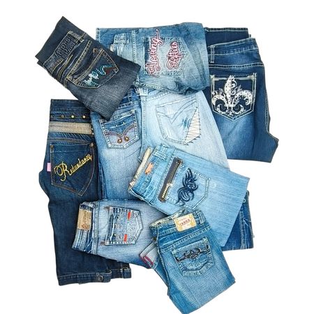 Embellished Denim Capris