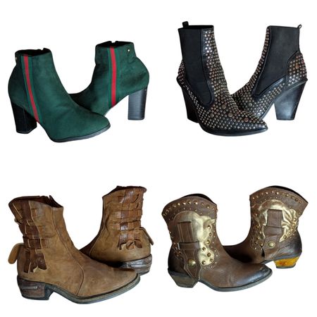 Op vintage 247 Best Color full ankle cowgirl boots