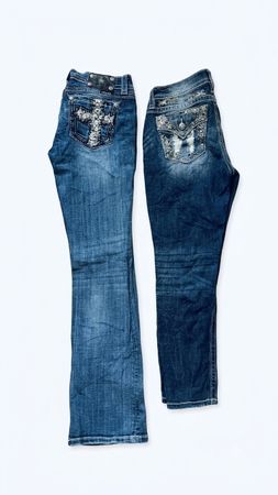 215 8x Premium Women's Y2K Denim Jeans | Miss Me & Mixed Brands | Reseller Lot
