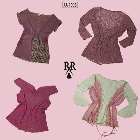 Y2K Baby In Pink Mix Tops (AA-1096)