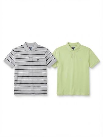 (FV-1945) Chaps Collar T-Shirts