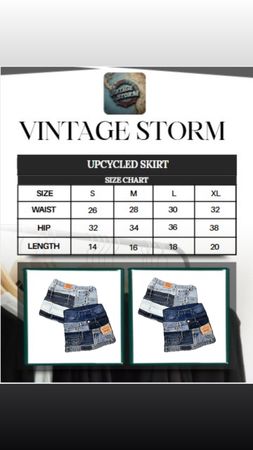 Upcycled Levi’s Denim Belted Skirts