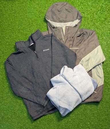 6568 - The North Face, Columbia Nylon, Track,Wool Jacket and ¼ Zip
