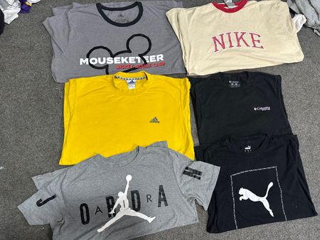 Mix branded round neck T-shirt