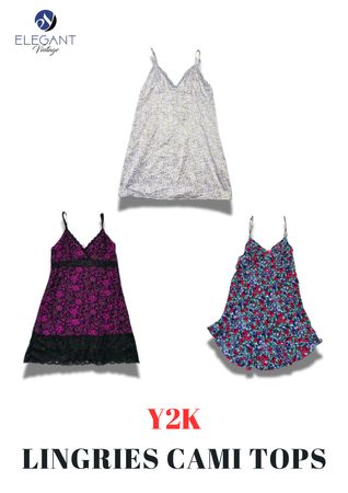 Y2K Lingerie Cami Tops - EV2248