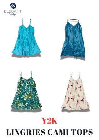 Y2K Lingerie Cami Tops - EVM2251