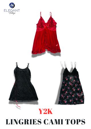 Y2K Silk Cami Tops - EV2253