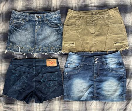 Jupes mini en denim et shorts sexy 14 pièces
