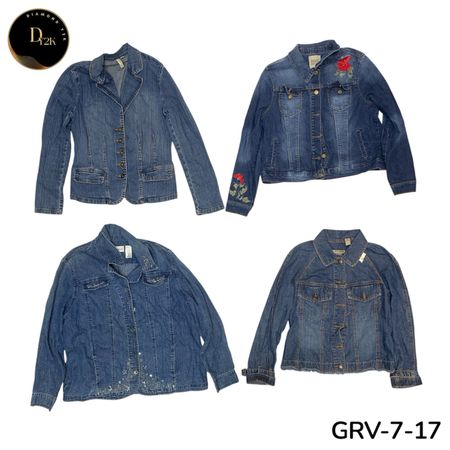 Women’s Denim Jacket – Premium Y2K Vintage Style Classic Outerwear (GRV-7-17)