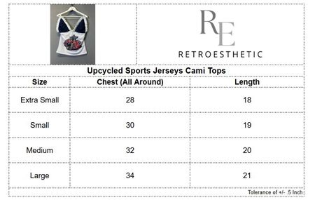 Upcycled Sports Jersey Cami Tops