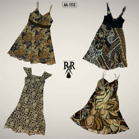 Y2k Earthy Tone Dresses (AA-1113)