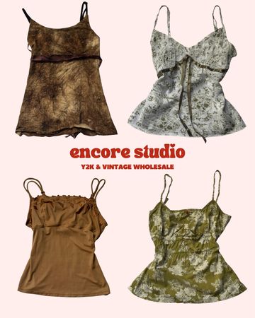 Y2K Earthy Toned Cami Tops (ES#13)
