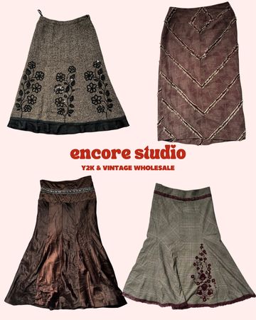 Y2K Grunge Girl Midi Skirts (ES#19)
