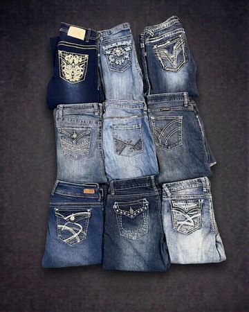Miss Me,True Religion & Rock Revival Vintage Jeans #0037