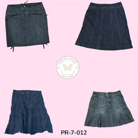 Vintage Wash Denim Midi Skirt – Effortless Casual Look (PR-7-012)