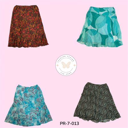 Printed Poly Skirt – Lightweight Everyday Chic Style (PR-7-013)