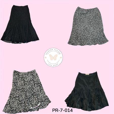 Black Poly Skirt – Classic Y2K Minimalist Street Style (PR-7-014)