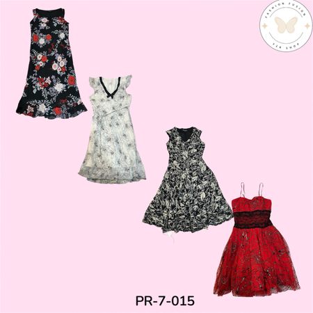 Elegant Printed Poly Dress – Lightweight Everyday Chic (PR-7-015)