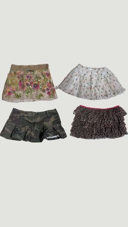 Y2k summer Girls Beach Mini/micro skirts