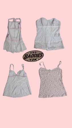 Y2k White Fairy Dream tops
