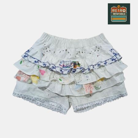 SS26 Upcycled Linen Blooming Shorts