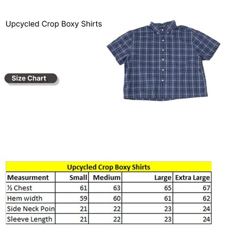SS26 Upcycled Crop Boxy Shirts
