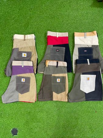 Upcycled Carhartt & Dickies mini short #50