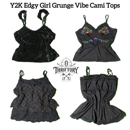 Y2K Edgy Girl Grunge Vibe Cami Top TY-073