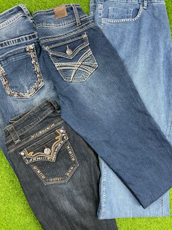 Y2k flare embroidered jeans