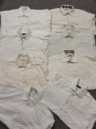 YSL Burberry Dior cotton button up shirt