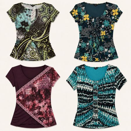 Y2k Printed Vibrant Tops