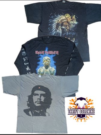 Vintage Music Band printed T Shirt Y2K Heavy Metal Graphic printed T-Shirts