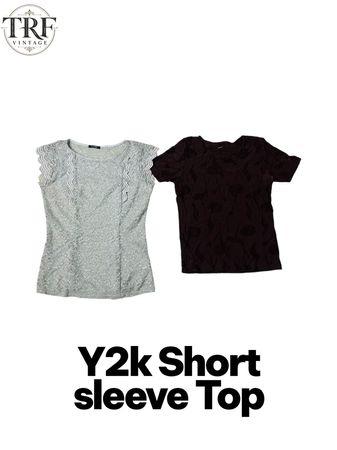 Y2k Short Sleeve Top.      #0041