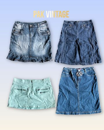Y2K Denim Mini Skirts 13 pieces