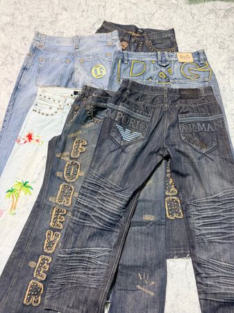 D&G / Dolce & Gabbana Vintage Mixed Straight Jeans Bundle