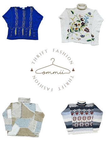 Retro floral knits