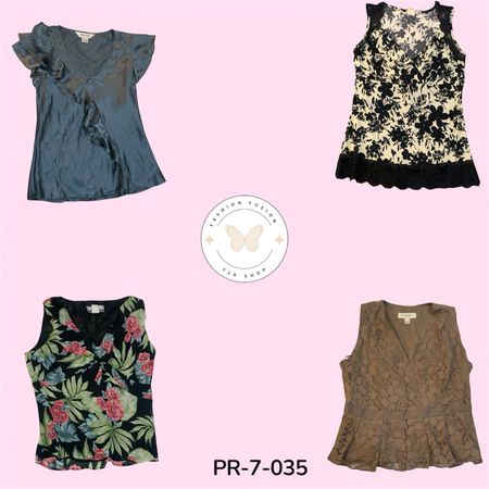 Mixed Poly Blouse Collection – Lightweight Chic Everyday Wear (PR-7-035)