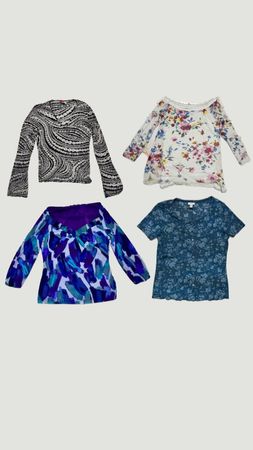Y2k floral summer blouse