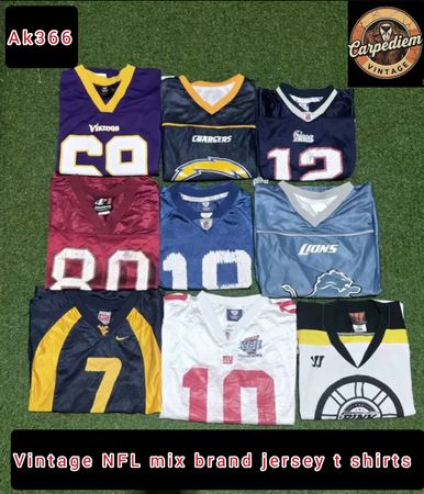 Vintage NFL mix brand jersey t shirts ak366