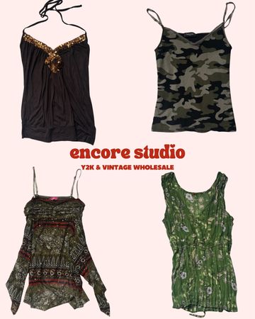 Y2K Earthy Toned Cami Tops (ES#25)
