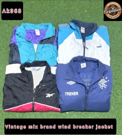 Vintage mix brand wind breaker jacket ak368