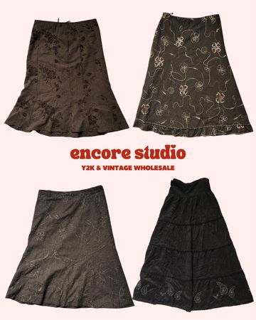Y2K Grunge Girl Midi Skirts (ES#41)