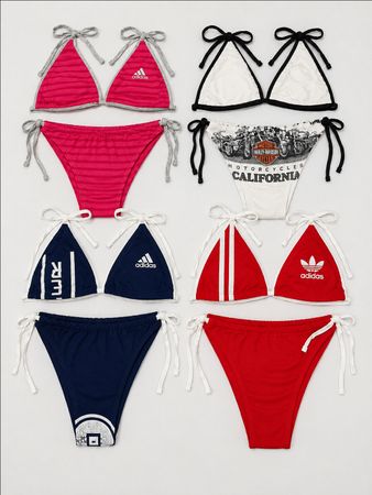 CR9821 Upcycled Mix Branded Bikinis