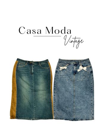 030726-4 Denim midi skirts 10 pcs