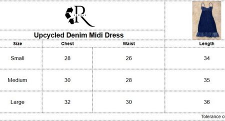 Upcycled Denim Midi Dress 👗