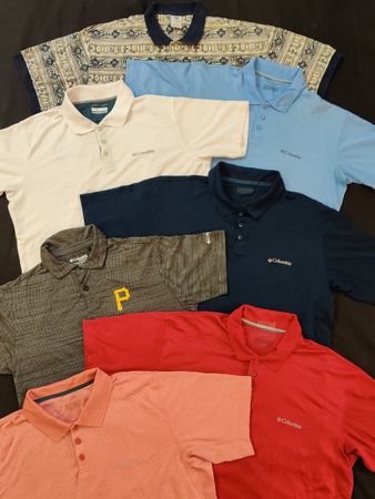 11pcs Best sizes Columbia polo collared T shirts