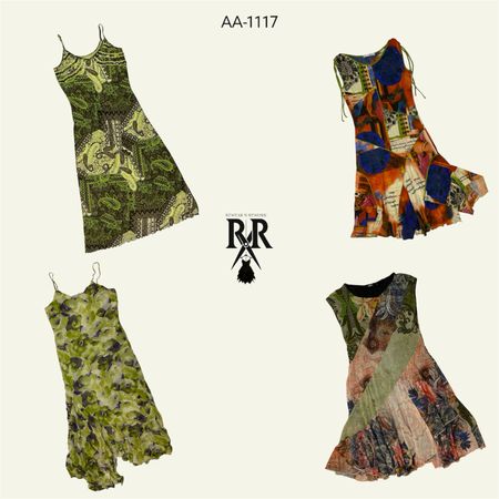 Y2K Earthy Vibe Mix Dress (AA-1117)