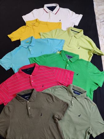 Nautica 33pcs Assorted T shirt Polo (collared,3 button)
