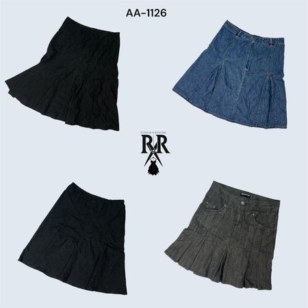 Y2K Britney Era Denim Midi Skirts (AA-1126)