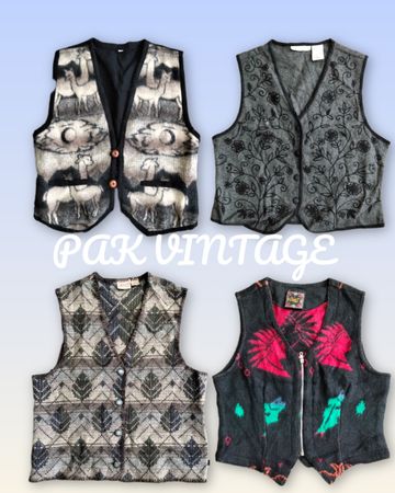 Gilet vintage unique 10 pièces